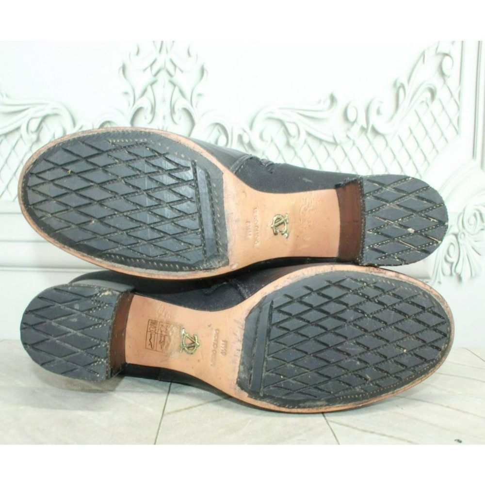 Vero Cuoio Black Leather Side Zipper Ankle Heeled Boots Size 6.5 M - Picture 10 of 10